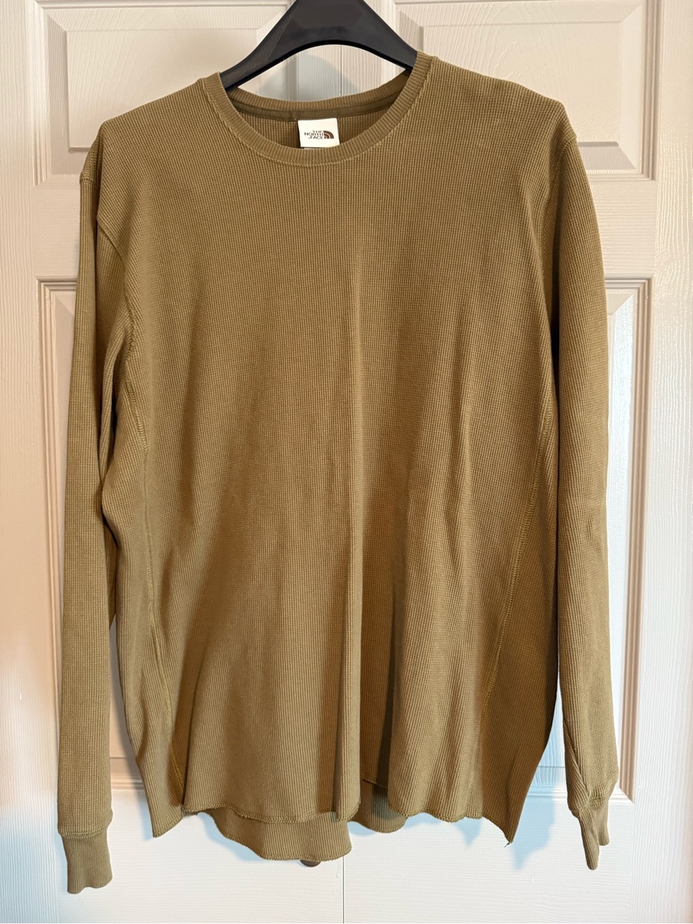 The North Face Olive Waffle-Knit Crewneck Thermal